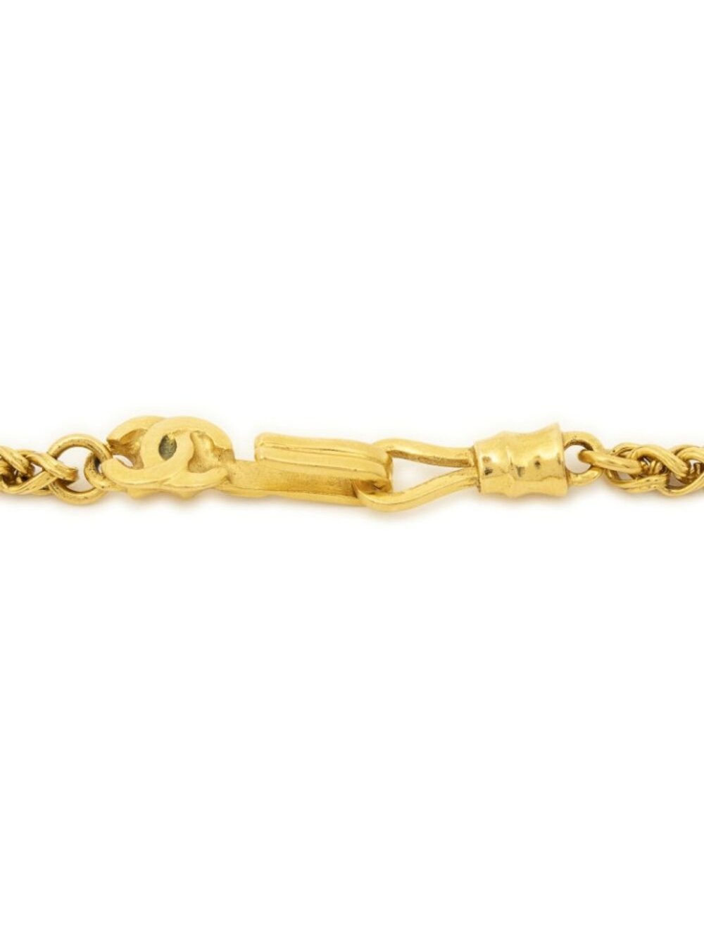 Chanel CC Arabesque Flower Pendant Gold Plated - Picture 3 of 4